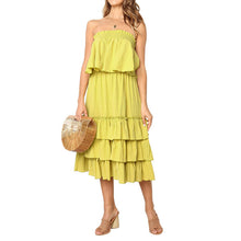 Load image into Gallery viewer, Summer Women Pleated Maxi Skirt