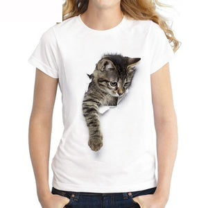 cat printed t-shirt