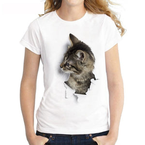 cat printed t-shirt